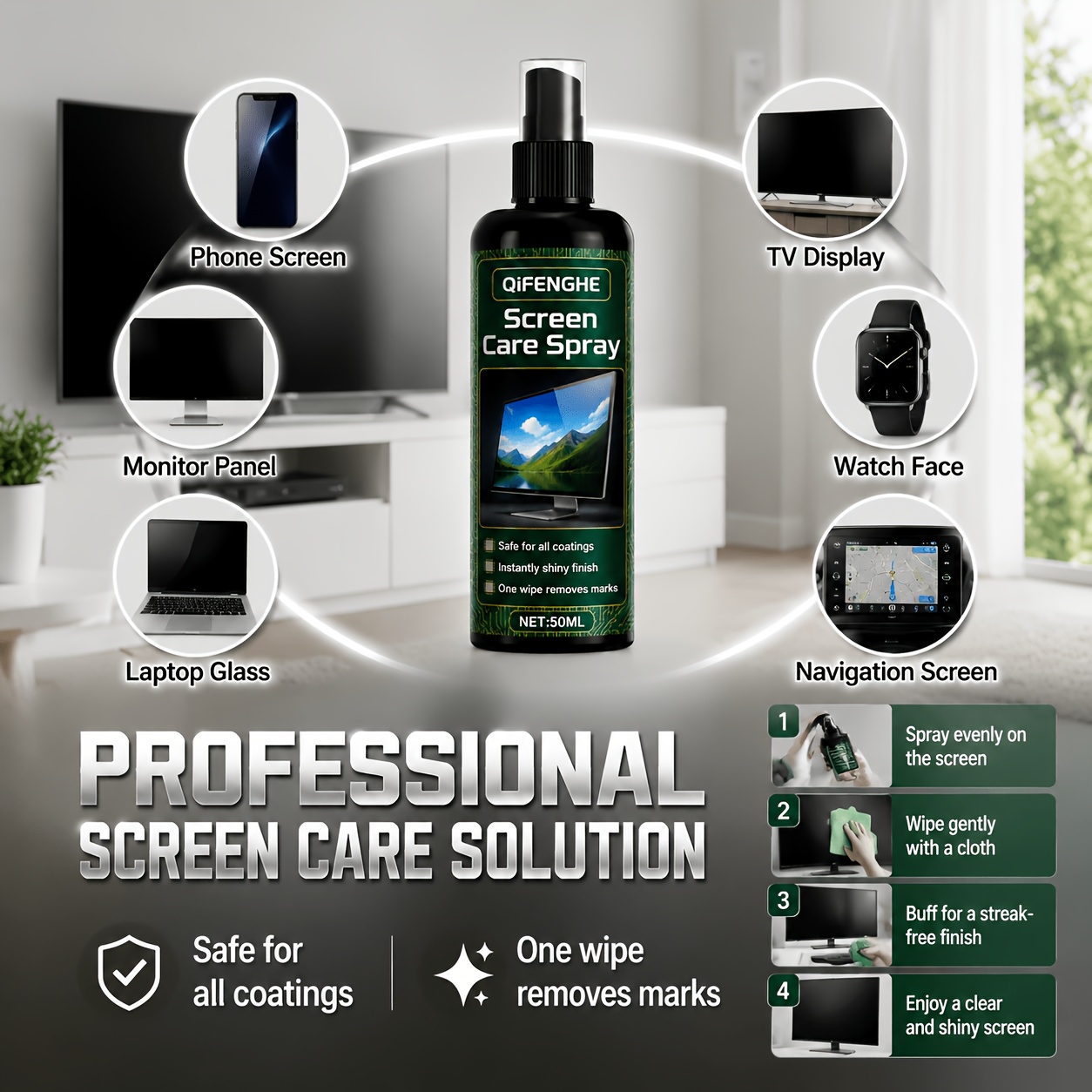 Gaming Console Car - Screen Cleaning Solution 1.69oz Mini Spray