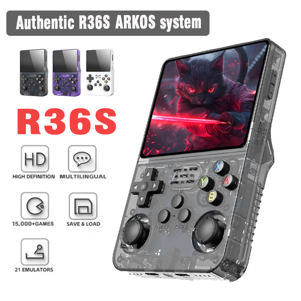 Gaming Console R36 - ARKOS R36S Retro Handheld Game Console