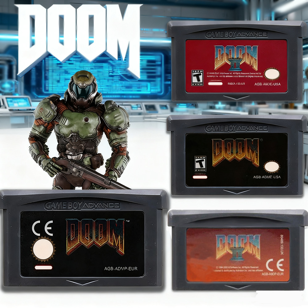 Gaming Console Video - DOOM Series 32 Bit GBA Game