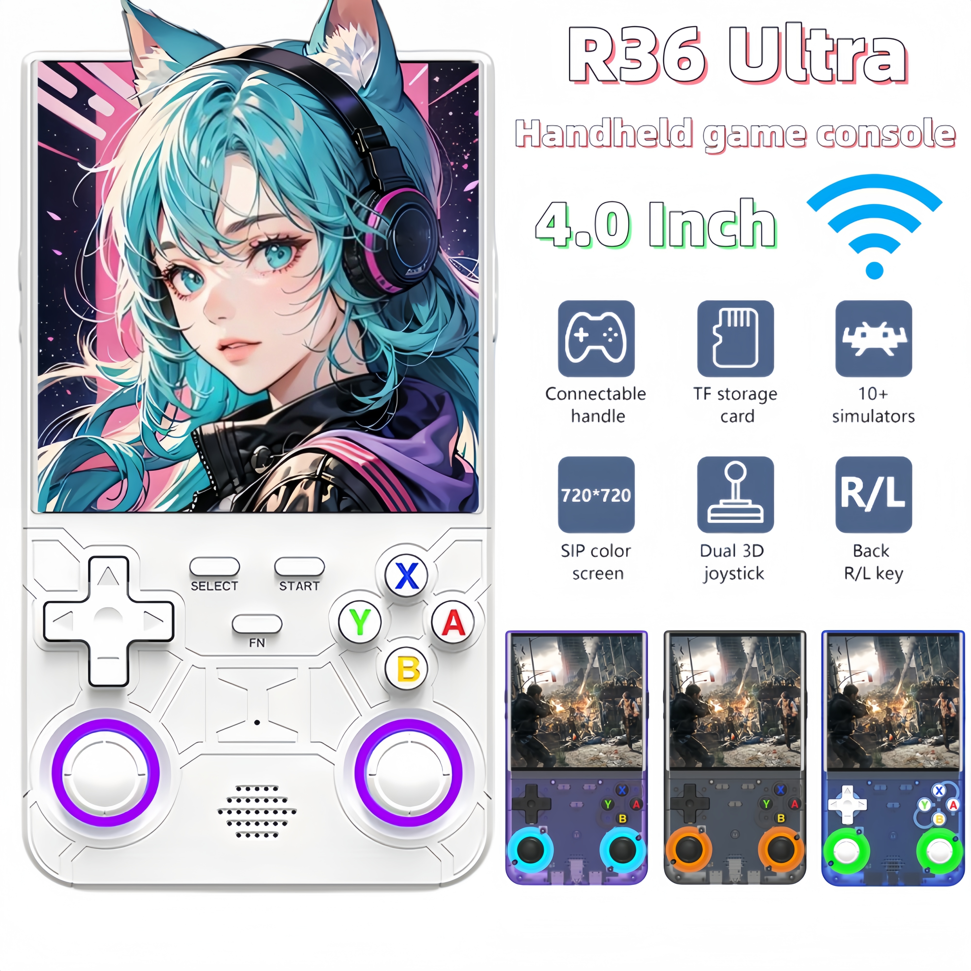 Gaming Console R36 - R36S R36 Ultra Handheld Retro Video