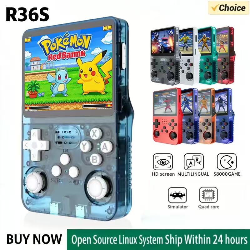 Gaming Console R36 - R36S Handheld Game Console ARKOS System
