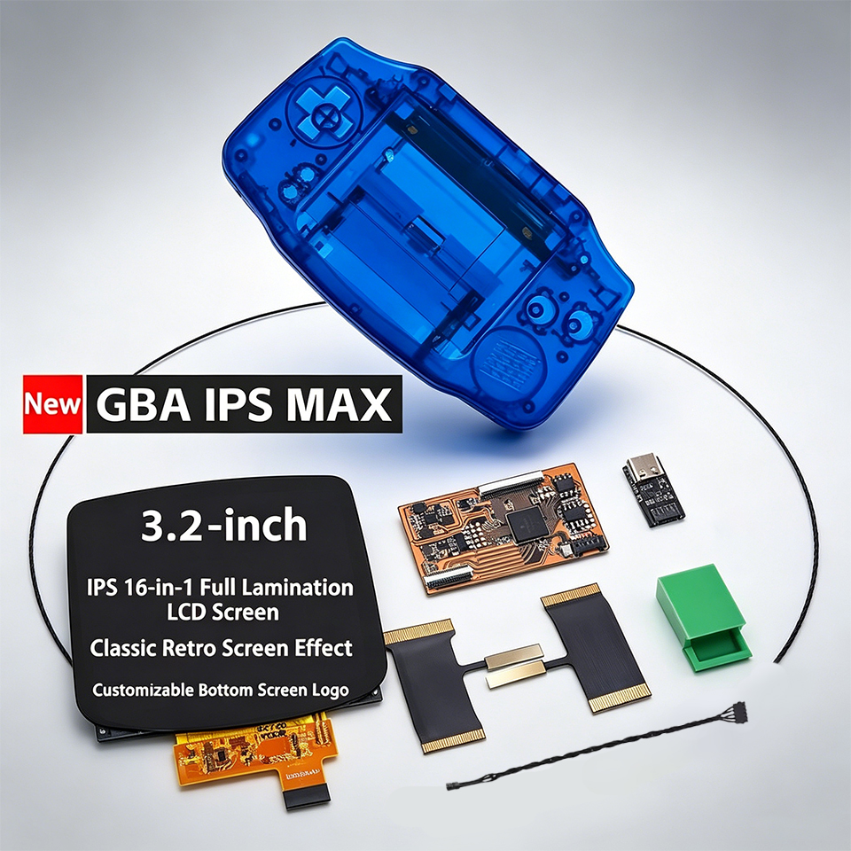 Gaming Console Logo - New 3.2-Inch IPS MAX Laminated LCD