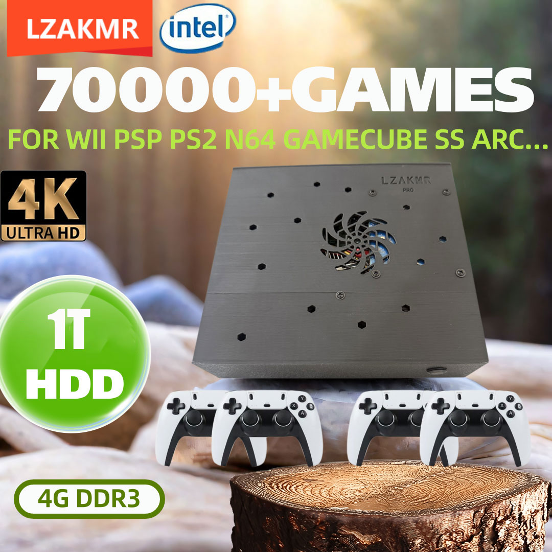 Gaming Console Windows - 4G/8G Built-in 85000 Games 1T HDD
