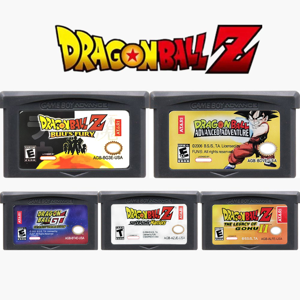 Gaming Console Video - GBA Game Dragon Ball Cartridge 32-Bit