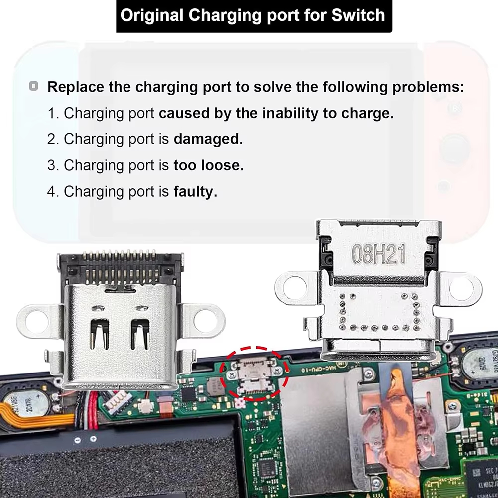 Replacement Type C Port Chargi - Gaming Console Nintendo Switch recension och pris