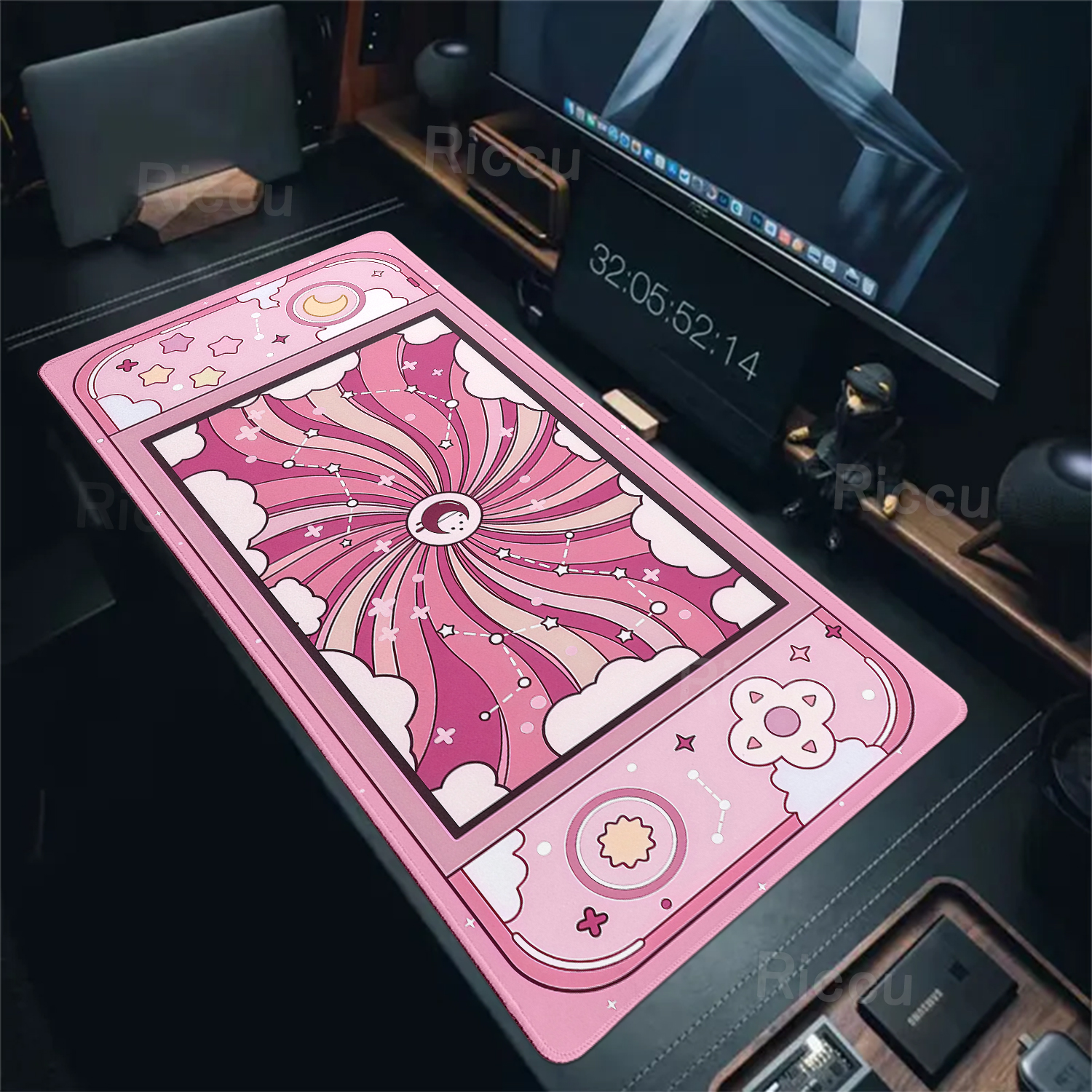 Stars Moon Mousepad Gaming Con - Gaming Console Cloud recension och pris