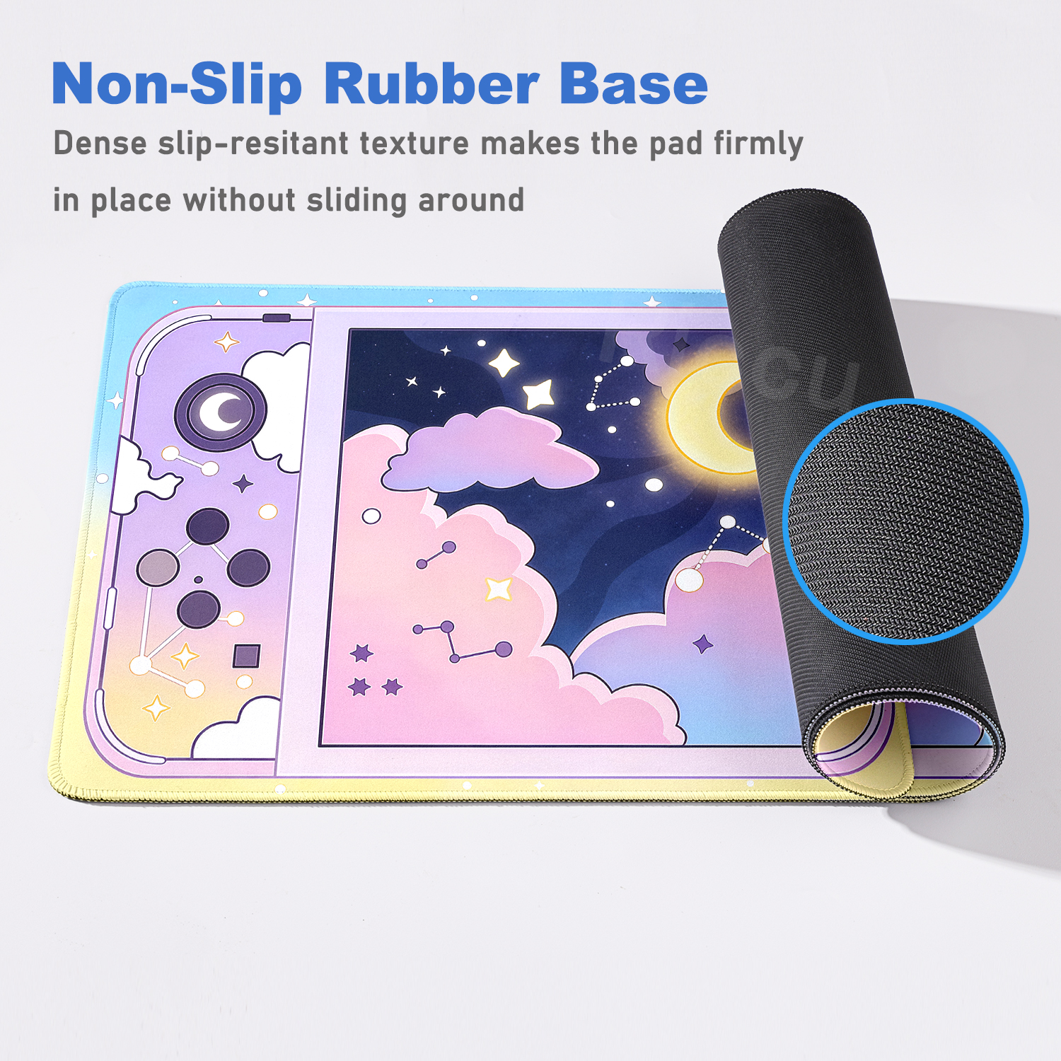 Stars Moon Mousepad Gaming Con - Gaming Console Cloud recension och pris