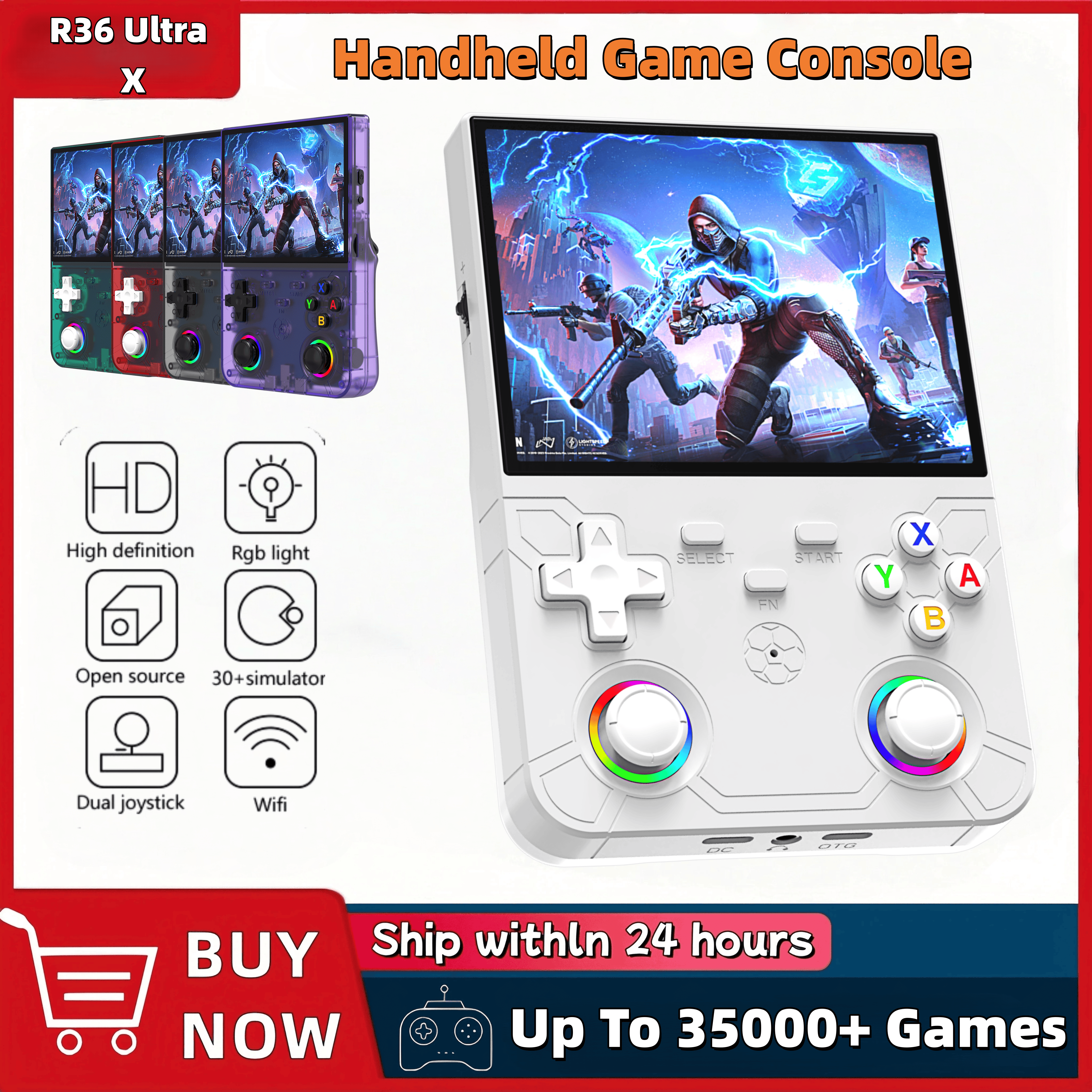 R36 Ultra X Handheld Game Play - Gaming Console R36 recension och pris