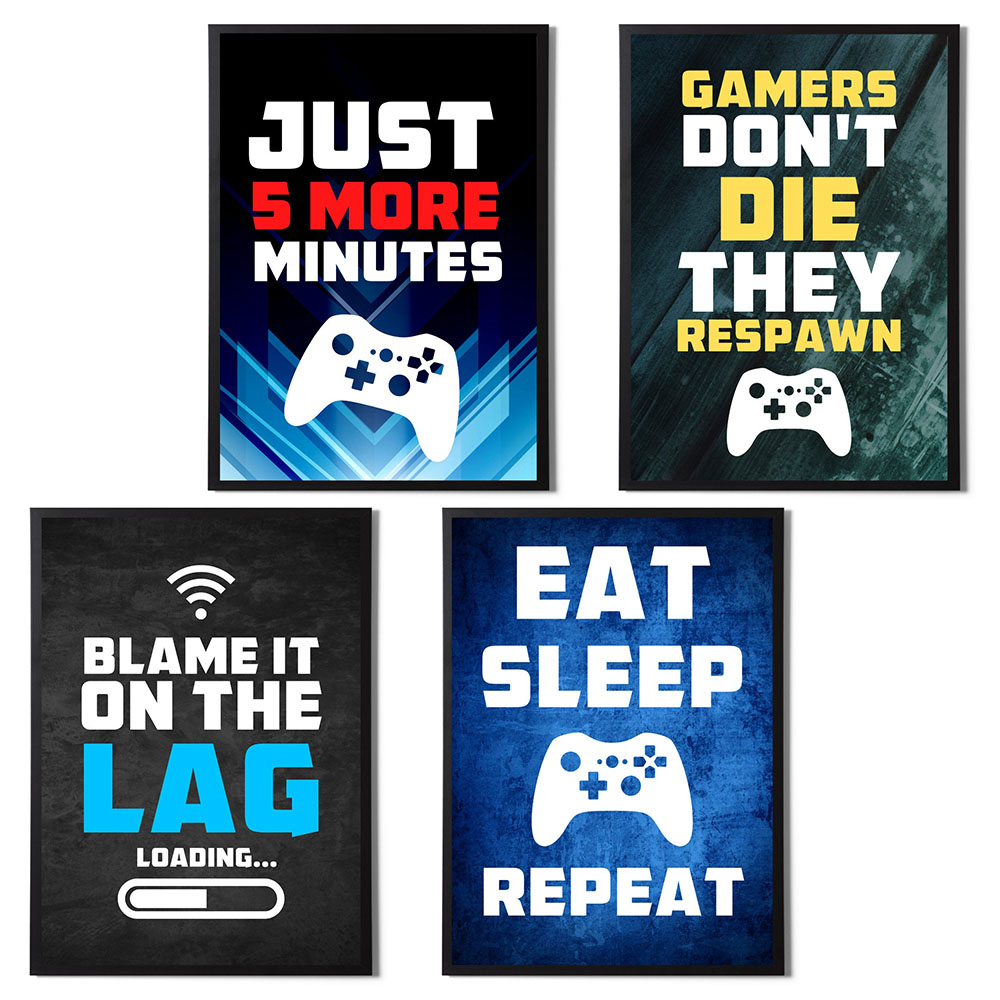 Gaming Quotes Art Painting Con - Gaming Console Letters recension och pris