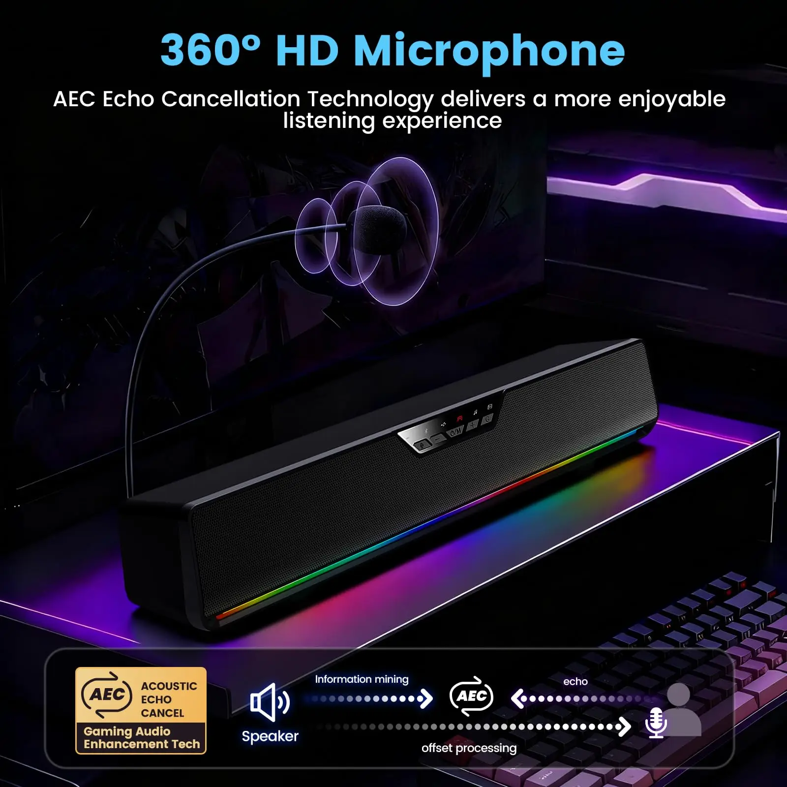 GS6 Pro 7.1 Gaming Speaker Bar - Gaming Console Apple recension och pris