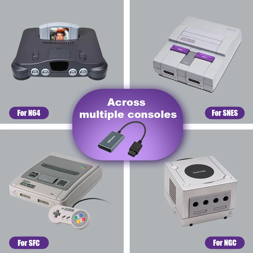 Bitfunx 720P Svideo / AV To HD - Gaming Console For Tv recension och pris