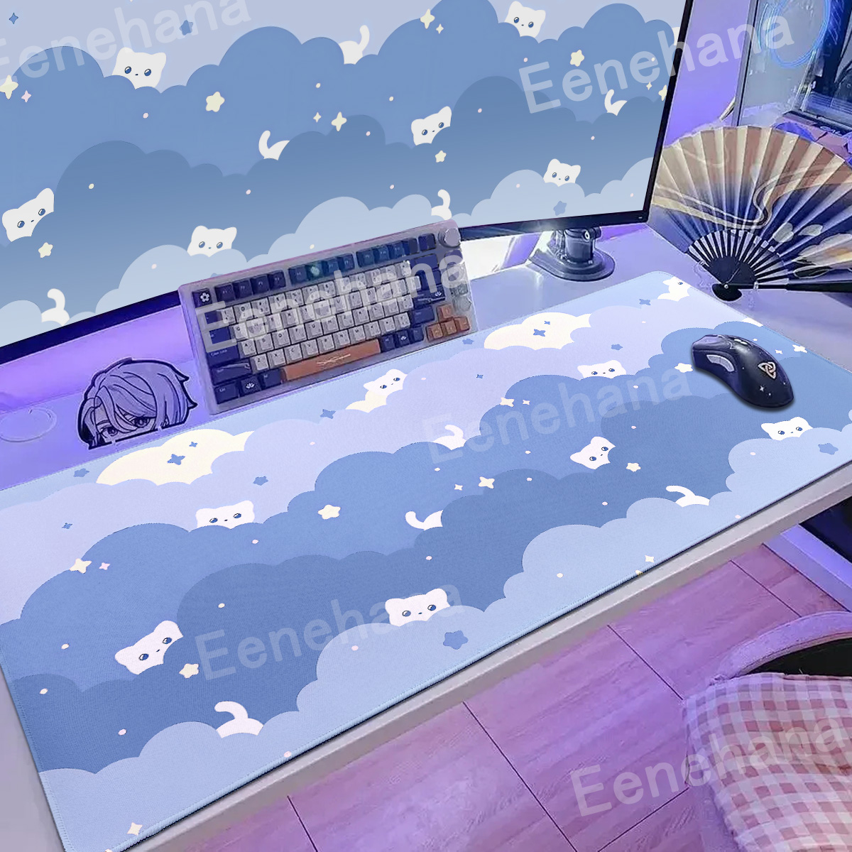 Xxl Art Clouds & Stars Pink Mo - Gaming Console Cloud recension och pris