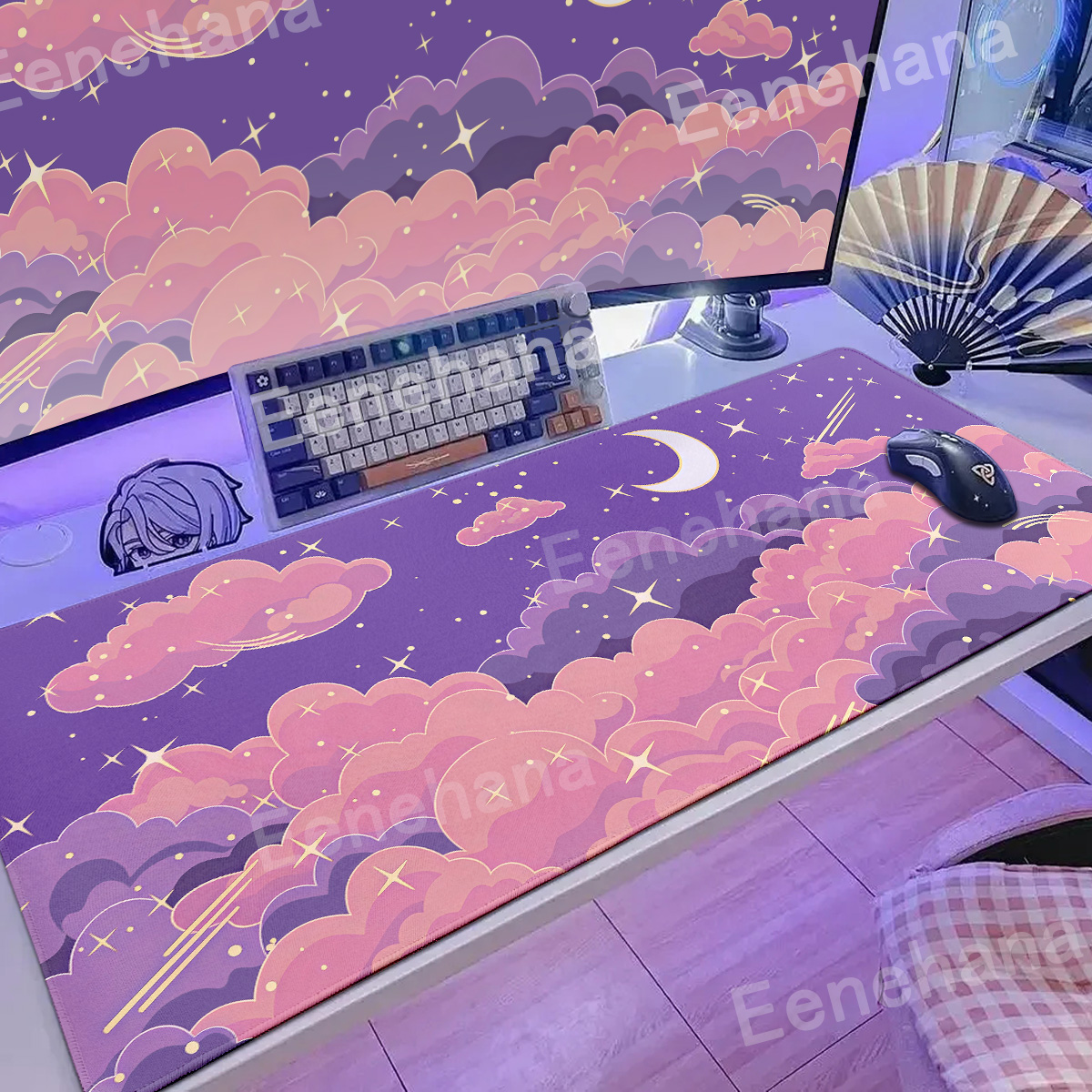 Xxl Art Clouds & Stars Pink Mo - Gaming Console Cloud recension och pris