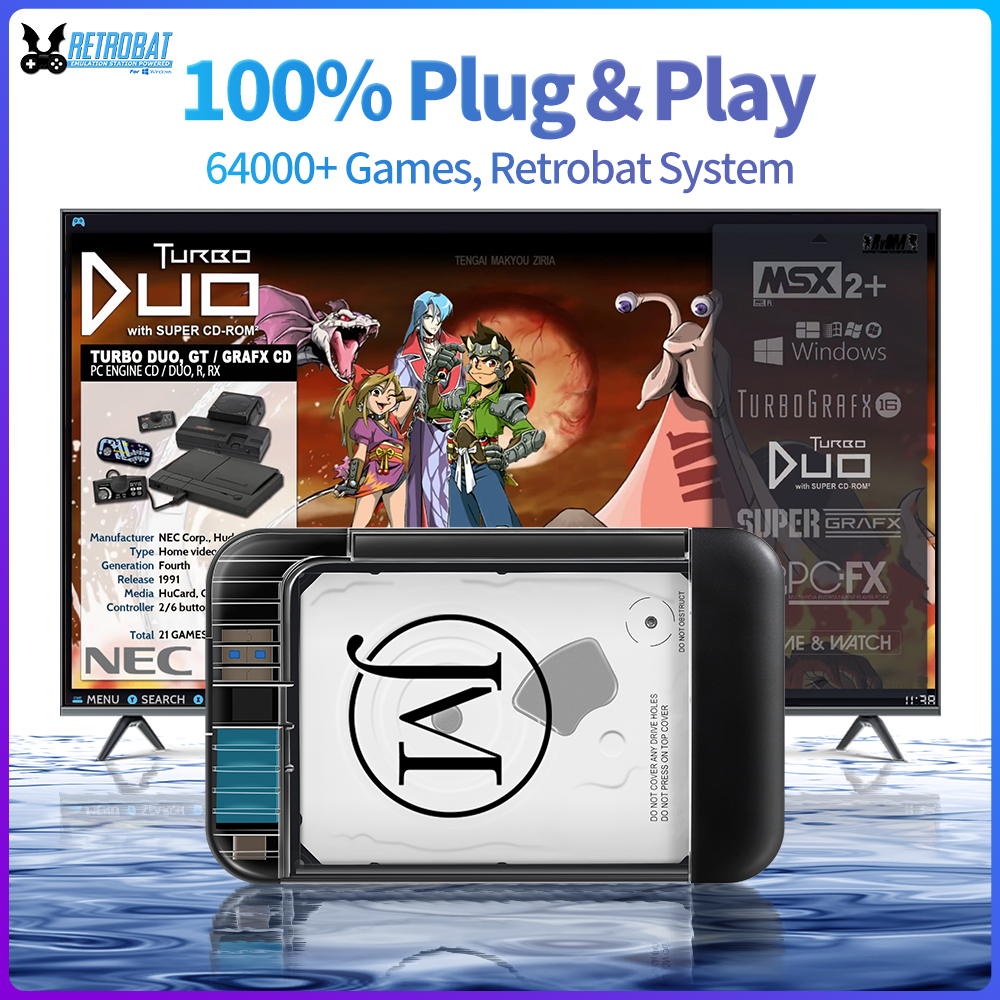 RETROBAT Portable 500G Gaming  - Gaming Console Windows recension och pris