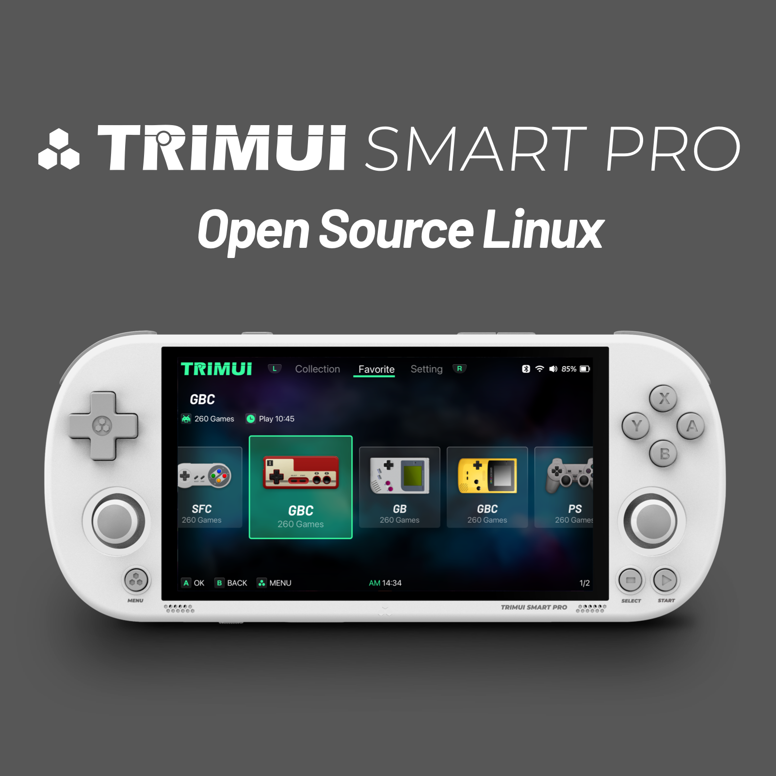 TRIMUI SMART PRO Open Source L - Gaming Console R36 recension och pris