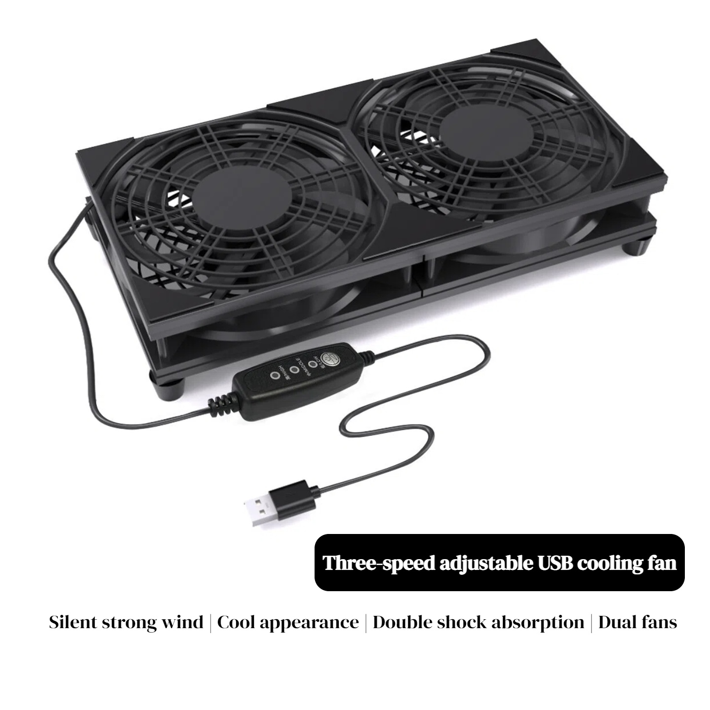Dual USB Cooling Fan with 3-Sp - Gaming Console In recension och pris