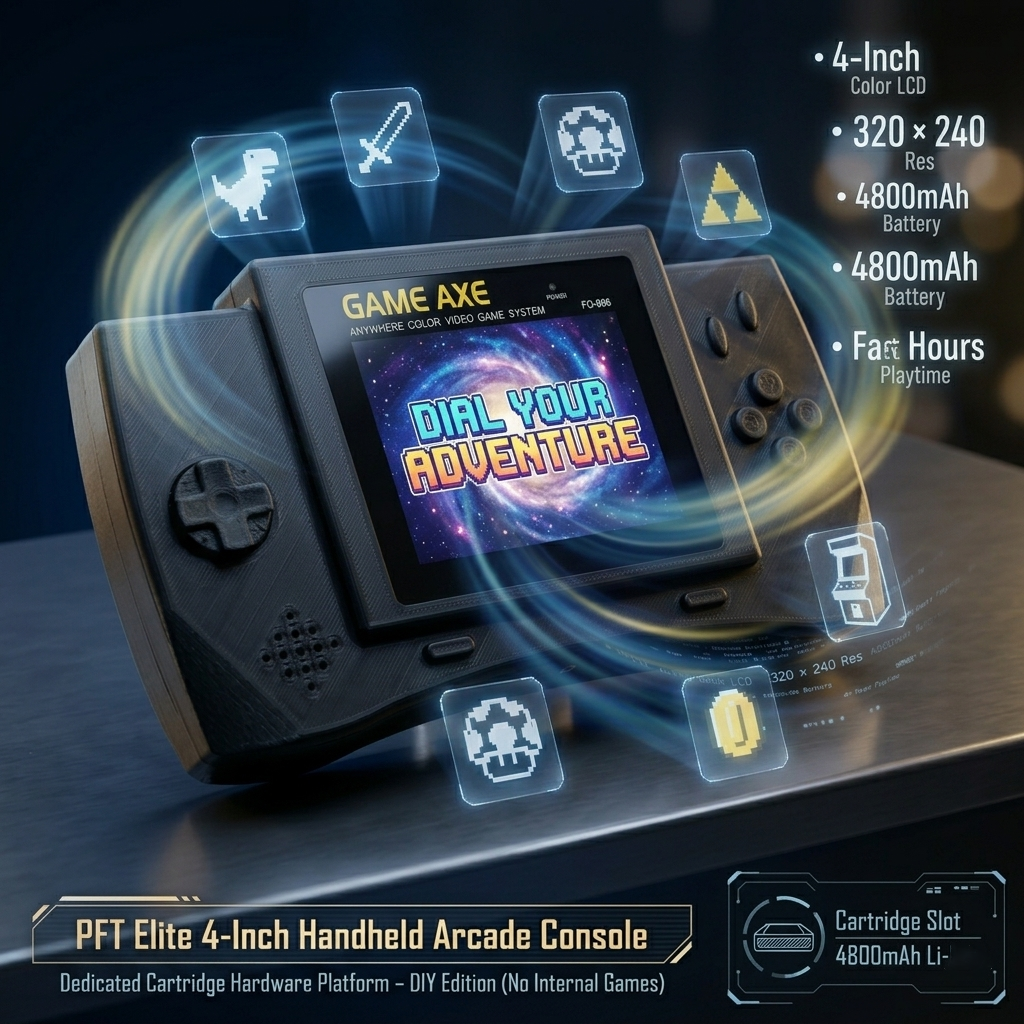 PFT Elite 4-Inch Handheld Arca - Gaming Console Handheld Retro recension och pris