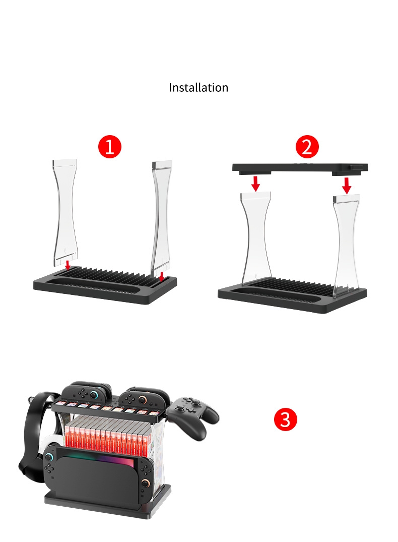 For Switch2 Console Organizer  - Gaming Console Headset recension och pris