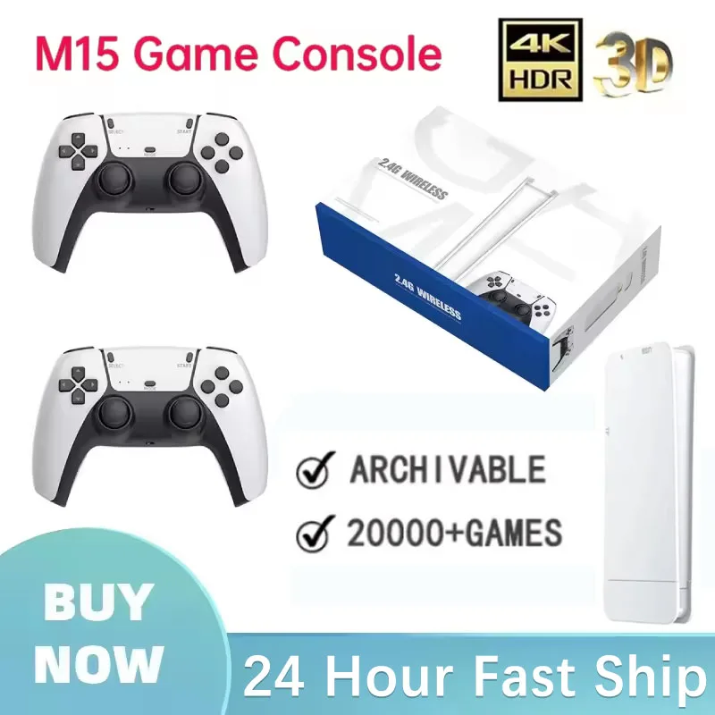 Wireless Gamepads M15 Game Sti - Gaming Console Handheld Retro recension och pris