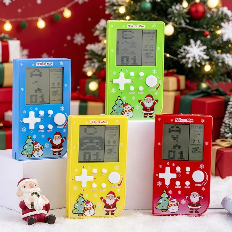 Santa & Snowman Print Brick Ga - Gaming Console Handheld Retro recension och pris