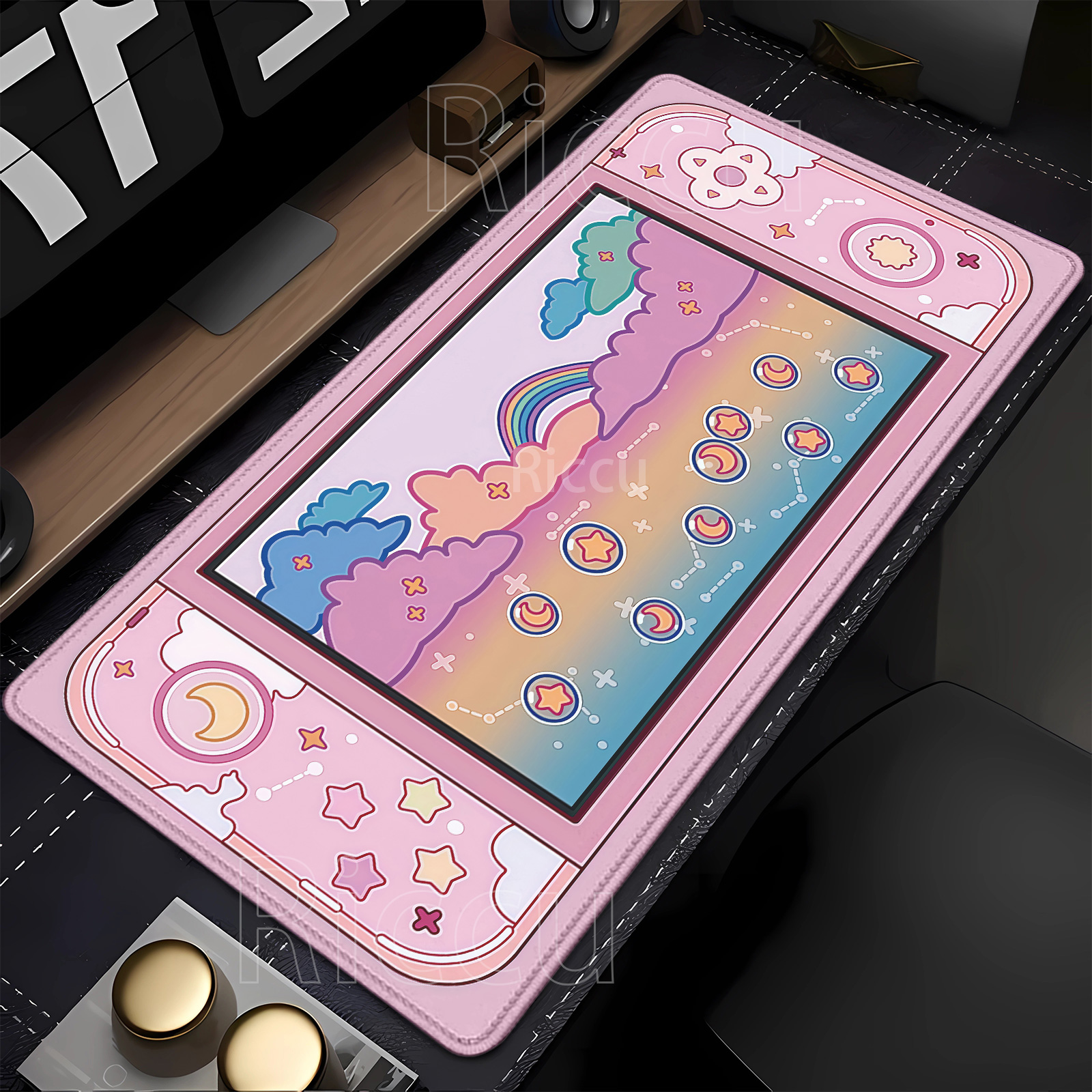 Mousepad Stars Moon Gaming Con - Gaming Console Cloud recension och pris