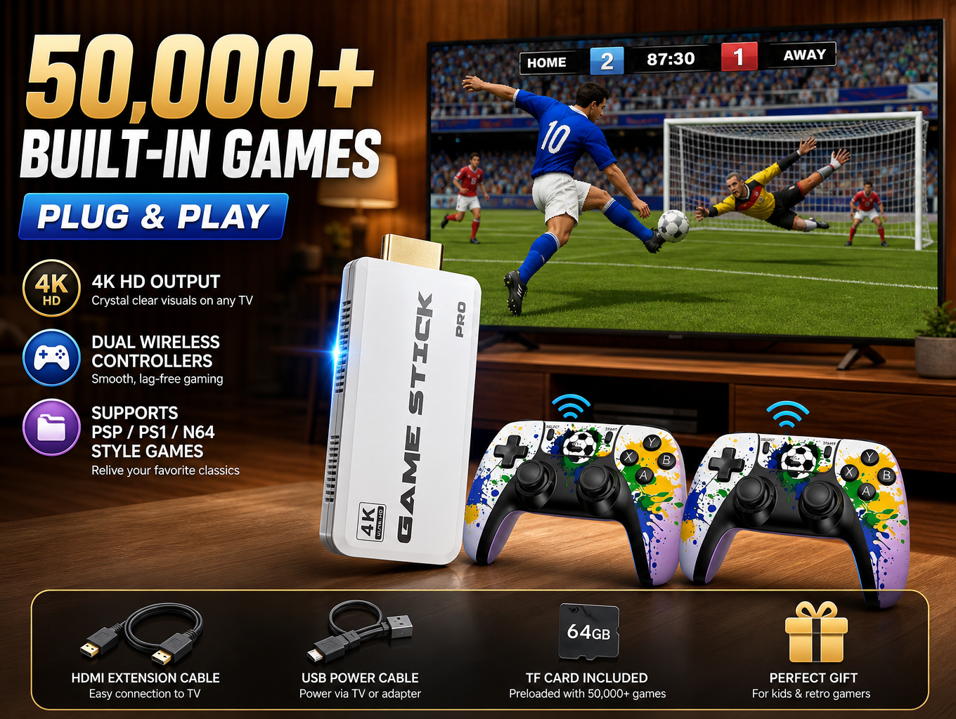 Plug & Play 4K Retro Game Box  - Gaming Console In 2026 recension och pris
