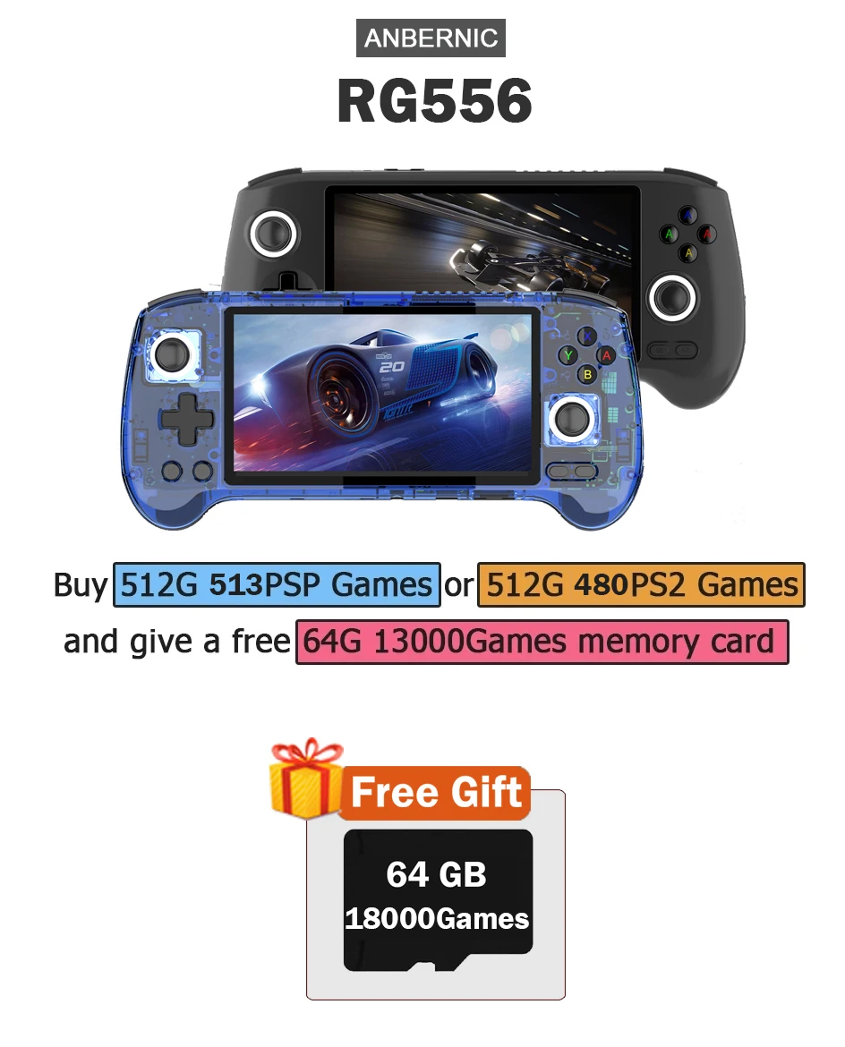 ANBERNIC RG556 Handheld Game C - Gaming Console Windows recension och pris
