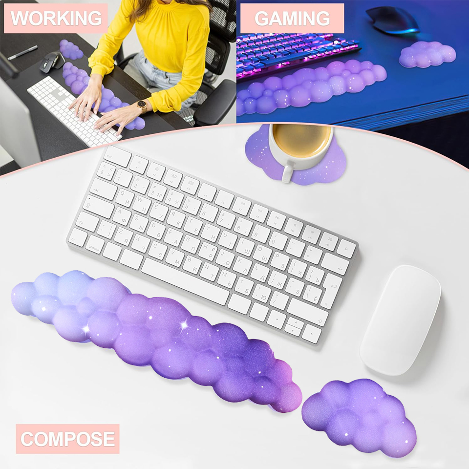 Mouse pad with wrist rest keyb - Gaming Console Cloud recension och pris
