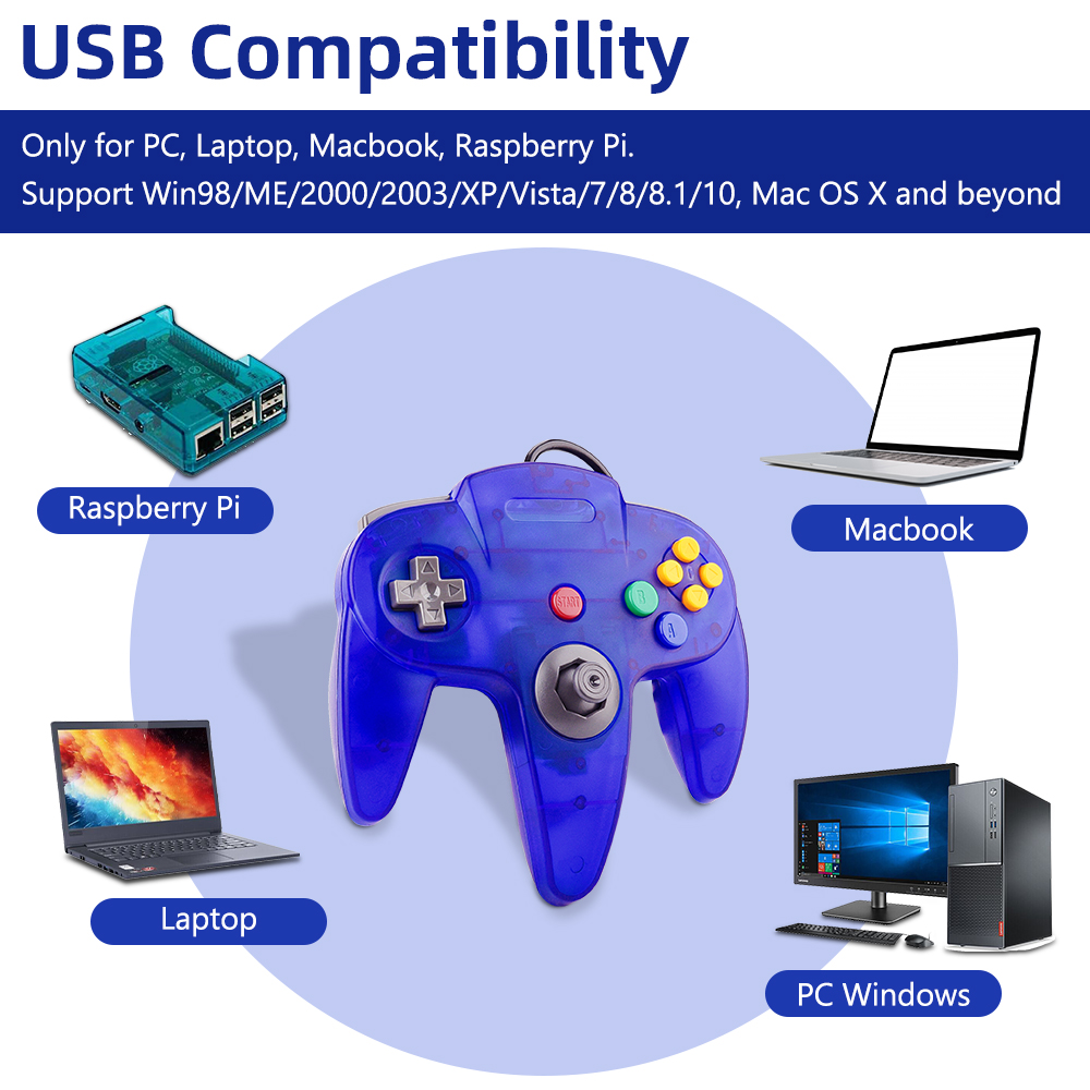 N64 Controller Classic USB Wir - Gaming Console Windows recension och pris