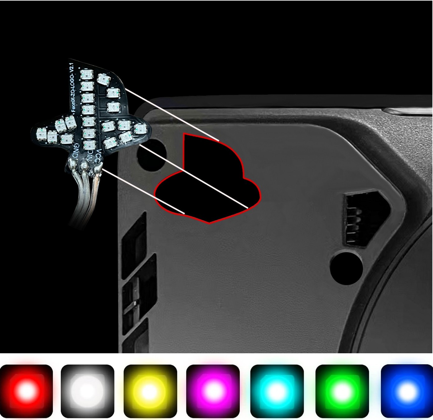 RGB Mood Light with Music Sync - Gaming Console Logo recension och pris