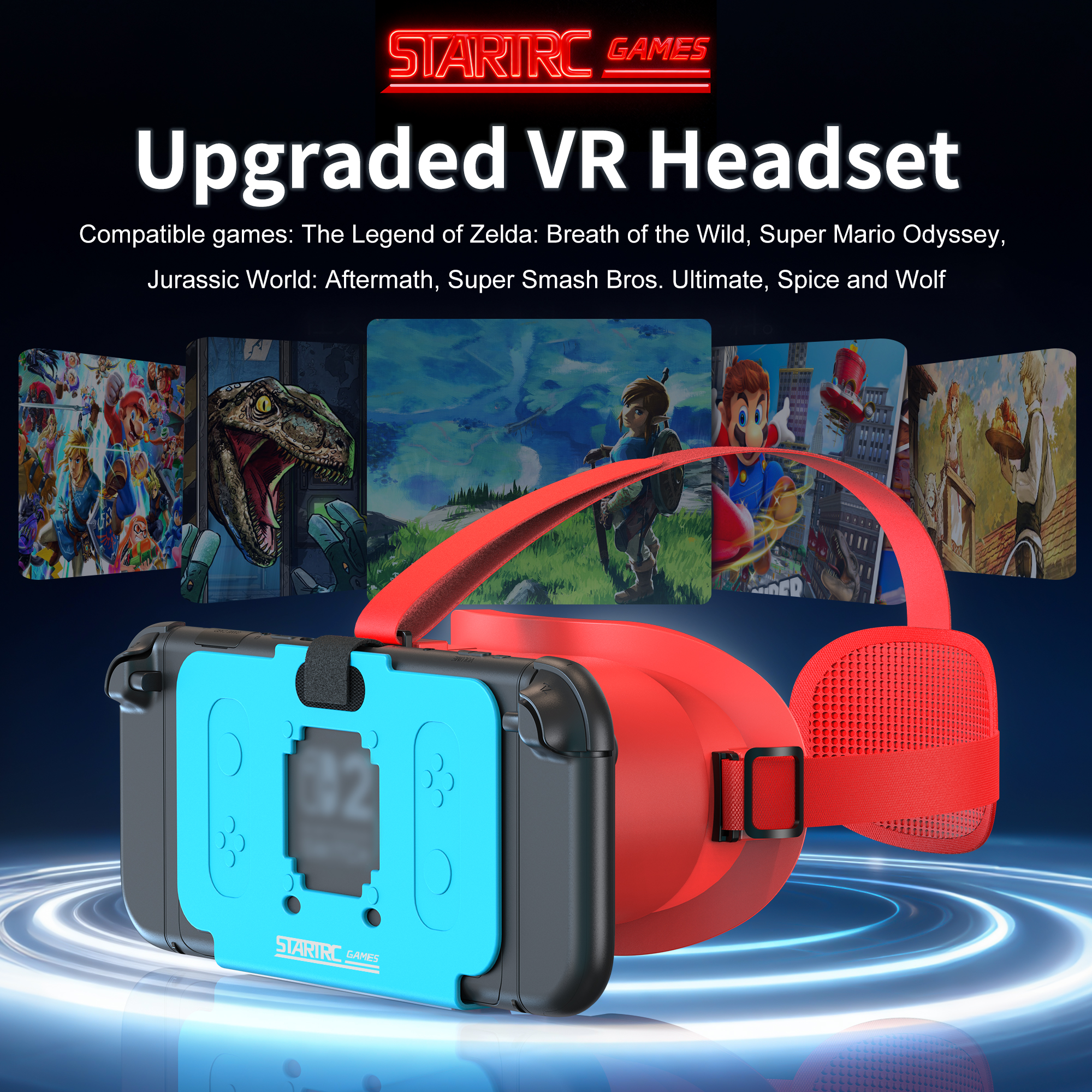 Upgraded VR Headset for Ninten - Gaming Console Headset recension och pris