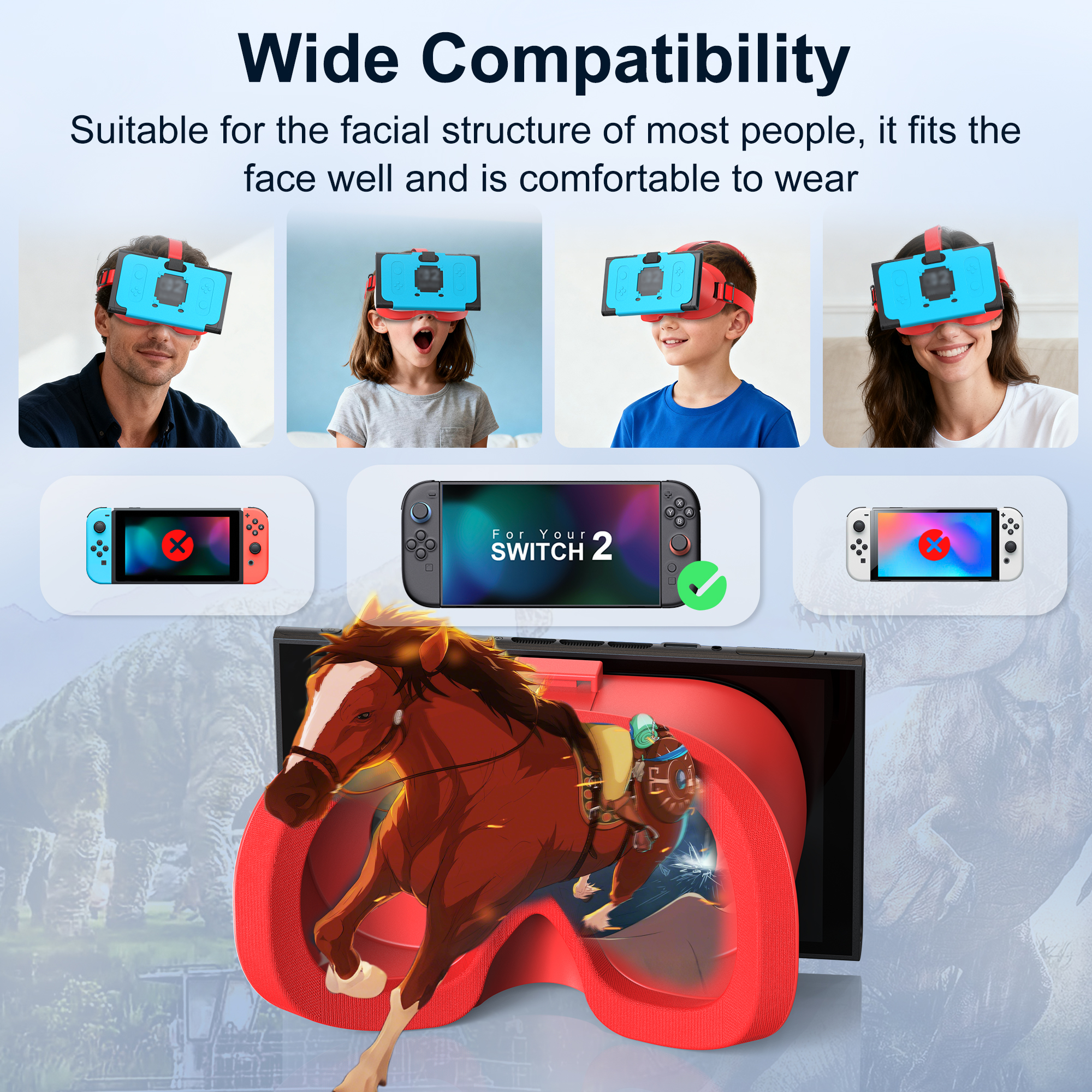 Upgraded VR Headset for Ninten - Gaming Console Headset recension och pris