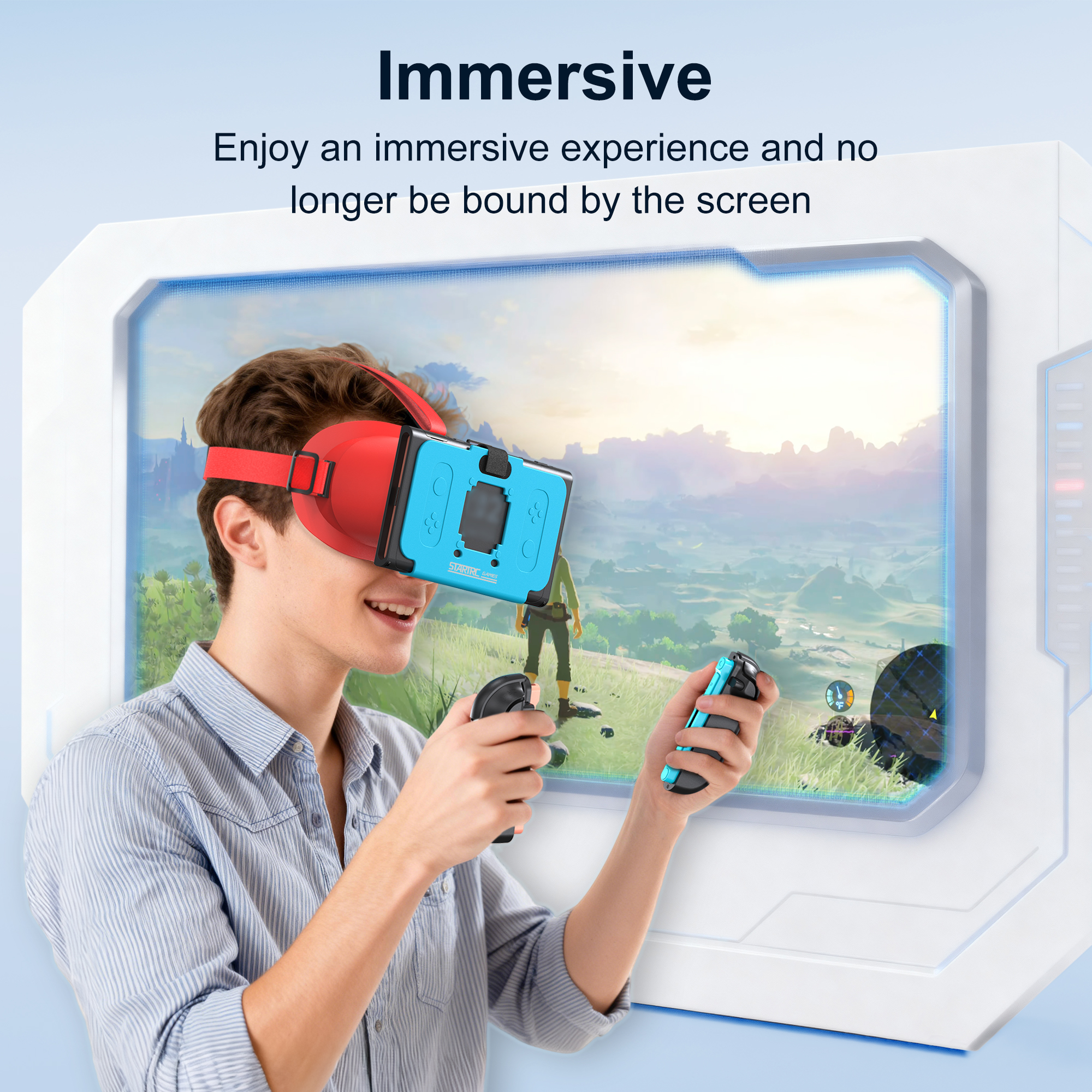 Upgraded VR Headset for Ninten - Gaming Console Headset recension och pris