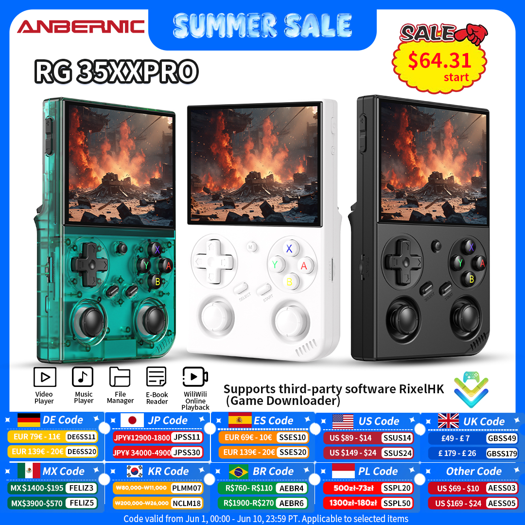 Anbernic RG 35XXPro Retro Hand - Gaming Console Anbernic recension och pris