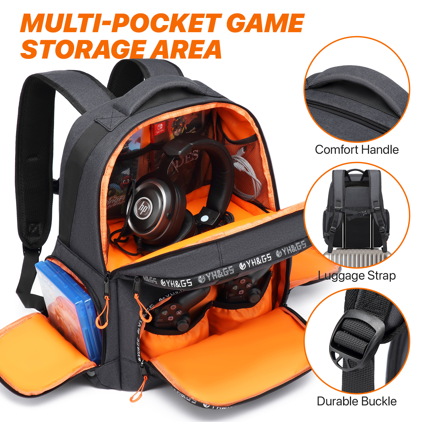 Backpack Compatible with Xbox  - Gaming Console Letters recension och pris