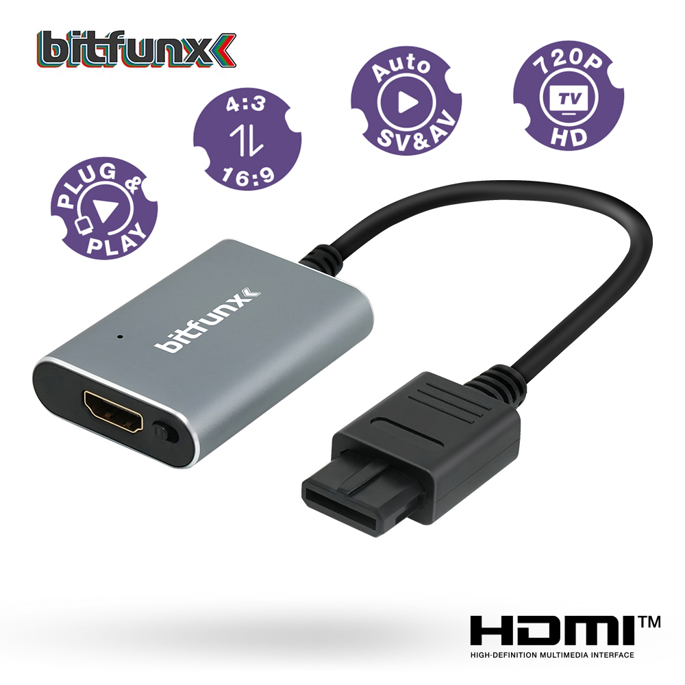 Bitfunx 720P HDMI™ Adapter S-v - Gaming Console Nintendo Switch recension och pris