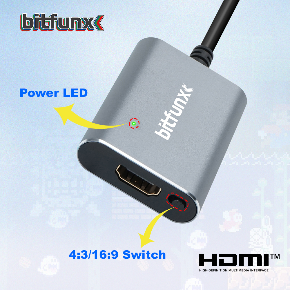 Bitfunx 720P HDMI™ Adapter S-v - Gaming Console Nintendo Switch recension och pris